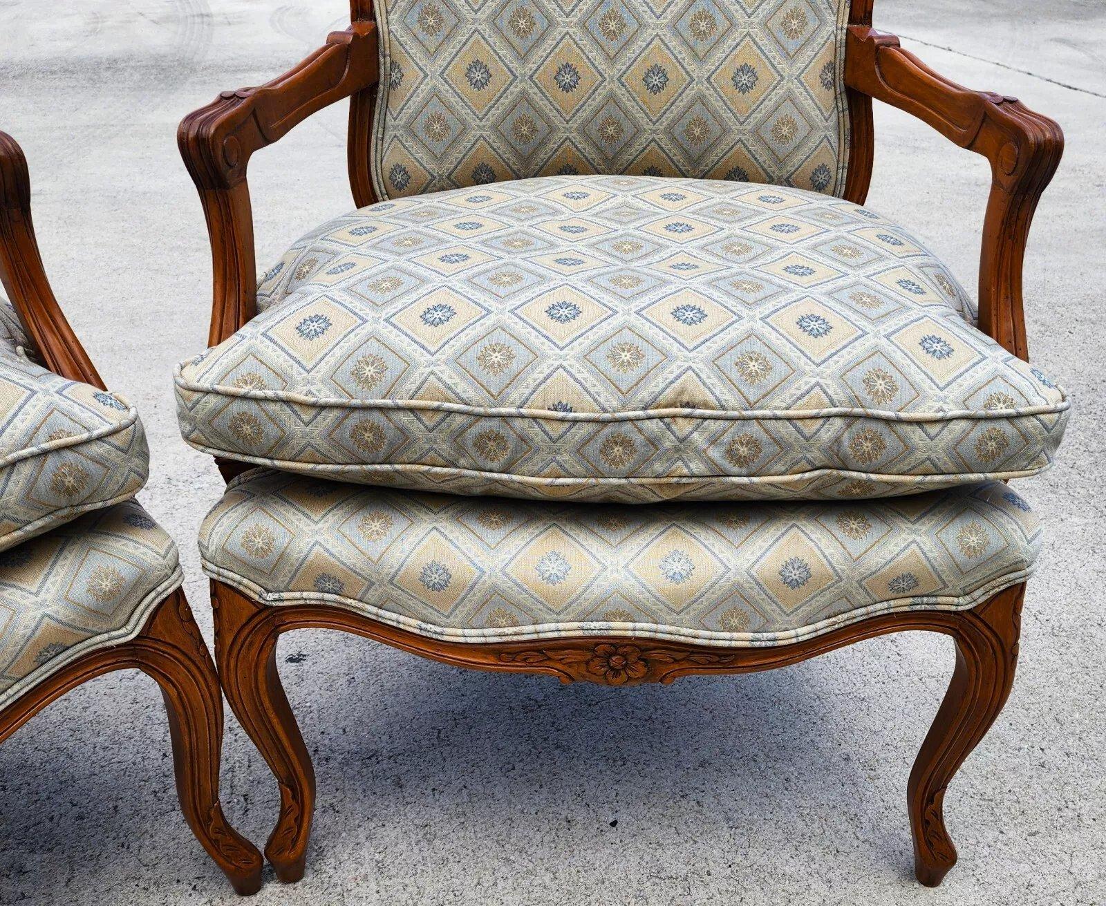 Vintage French Armchairs Louis XV For Sale 3