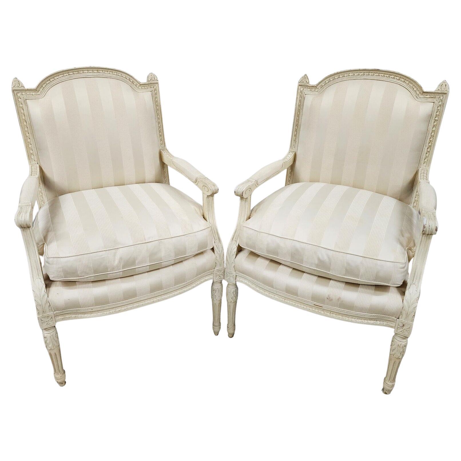 Vintage French Armchairs Shabby Chic