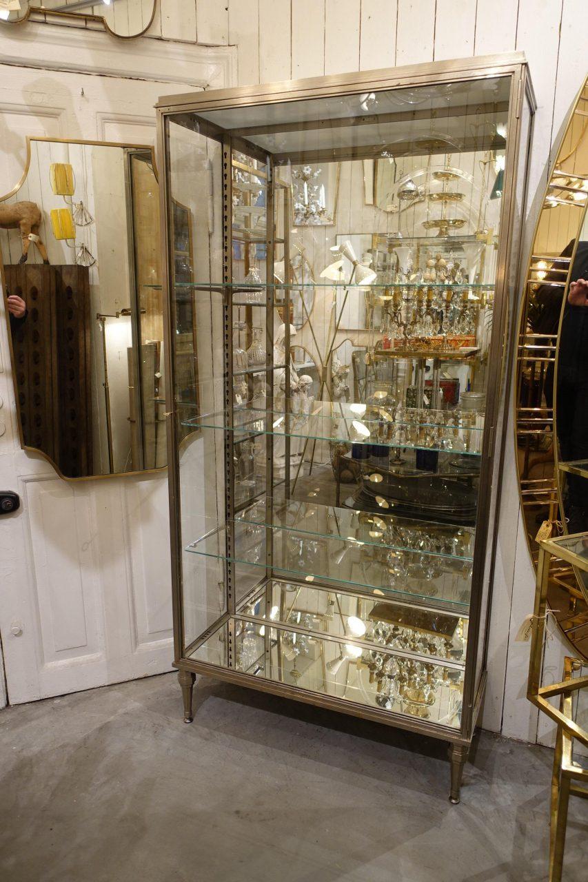 Vintage French Art Deco Display Cabinet, 1930s France Siegel 4
