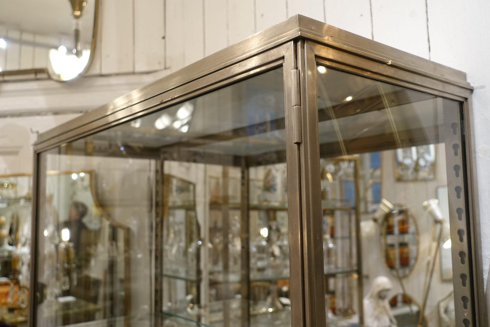 20th Century Vintage French Art Deco Display Cabinet, 1930s France Siegel