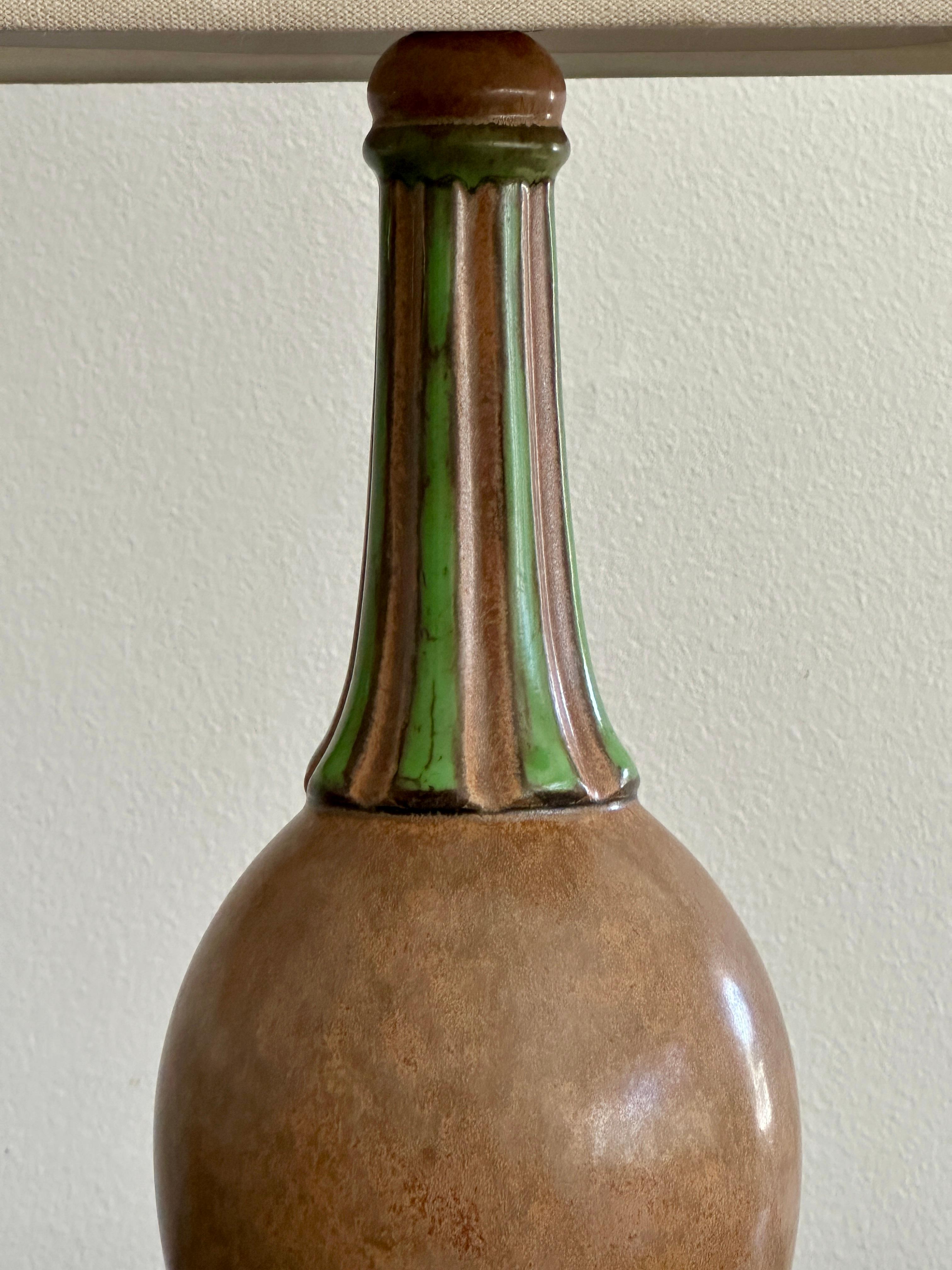 Early 20th Century Vintage French Art Deco Lamp Made By Louis Lourioux For Sale