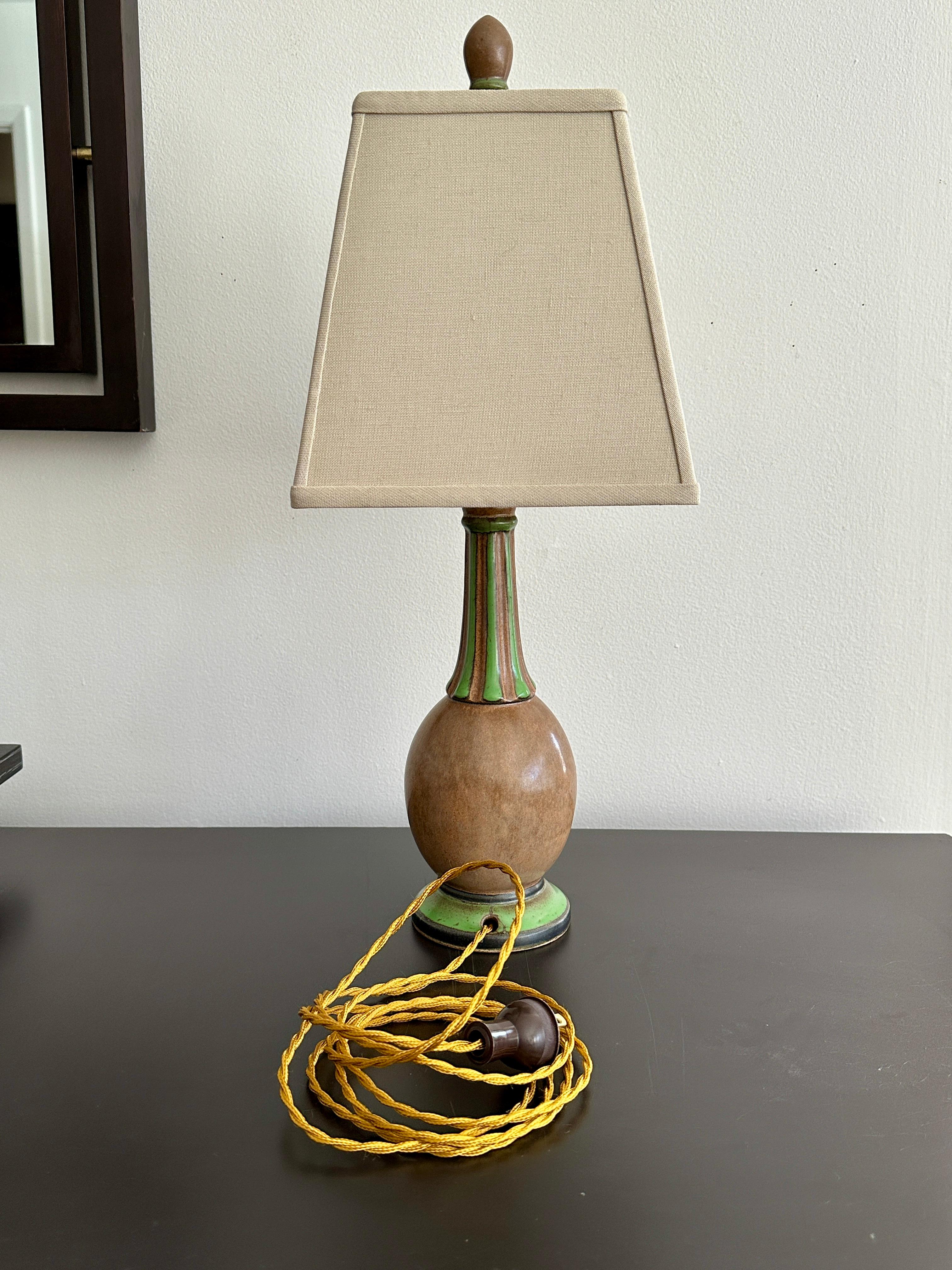 Vintage French Art Deco Lamp Made By Louis Lourioux For Sale 3