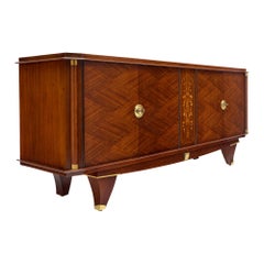 Vintage French Art Deco Period Buffet, Rosewood, Circa 1940