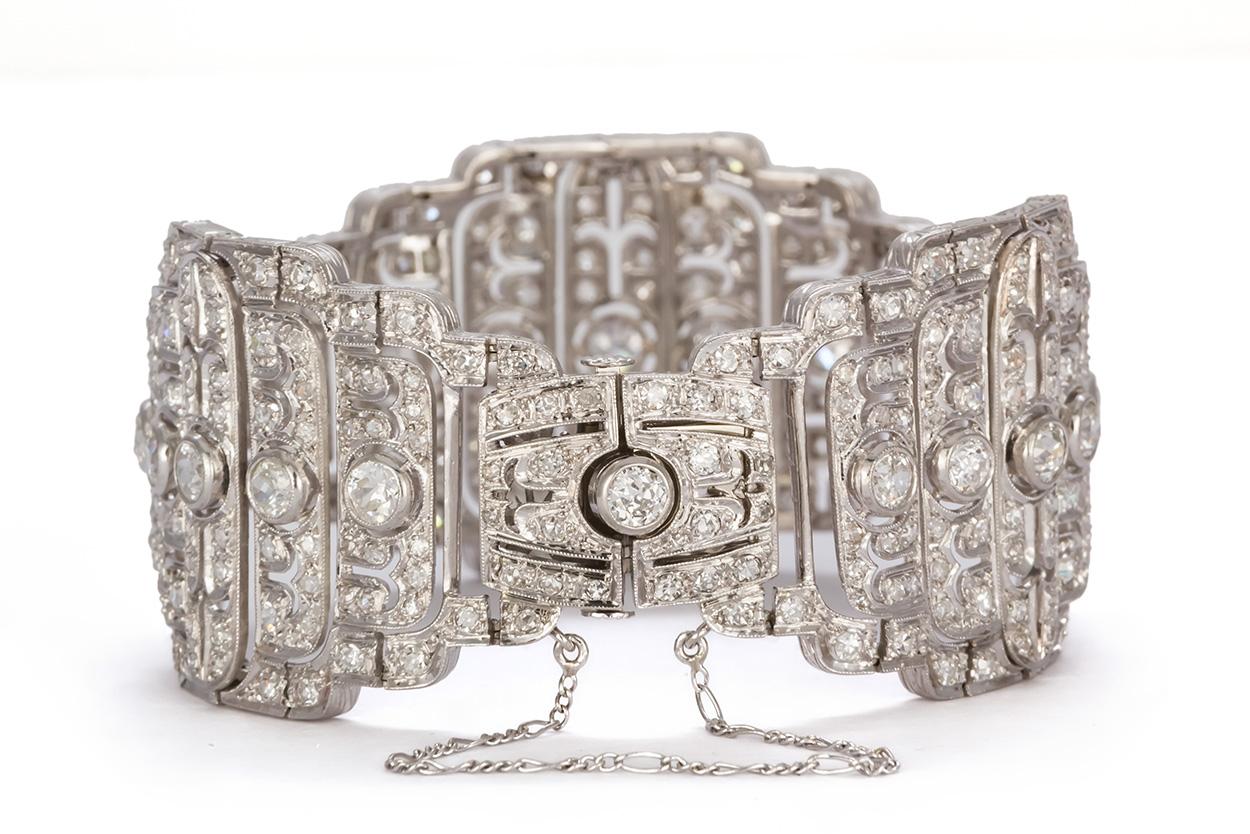 platinum diamond bracelet vintage