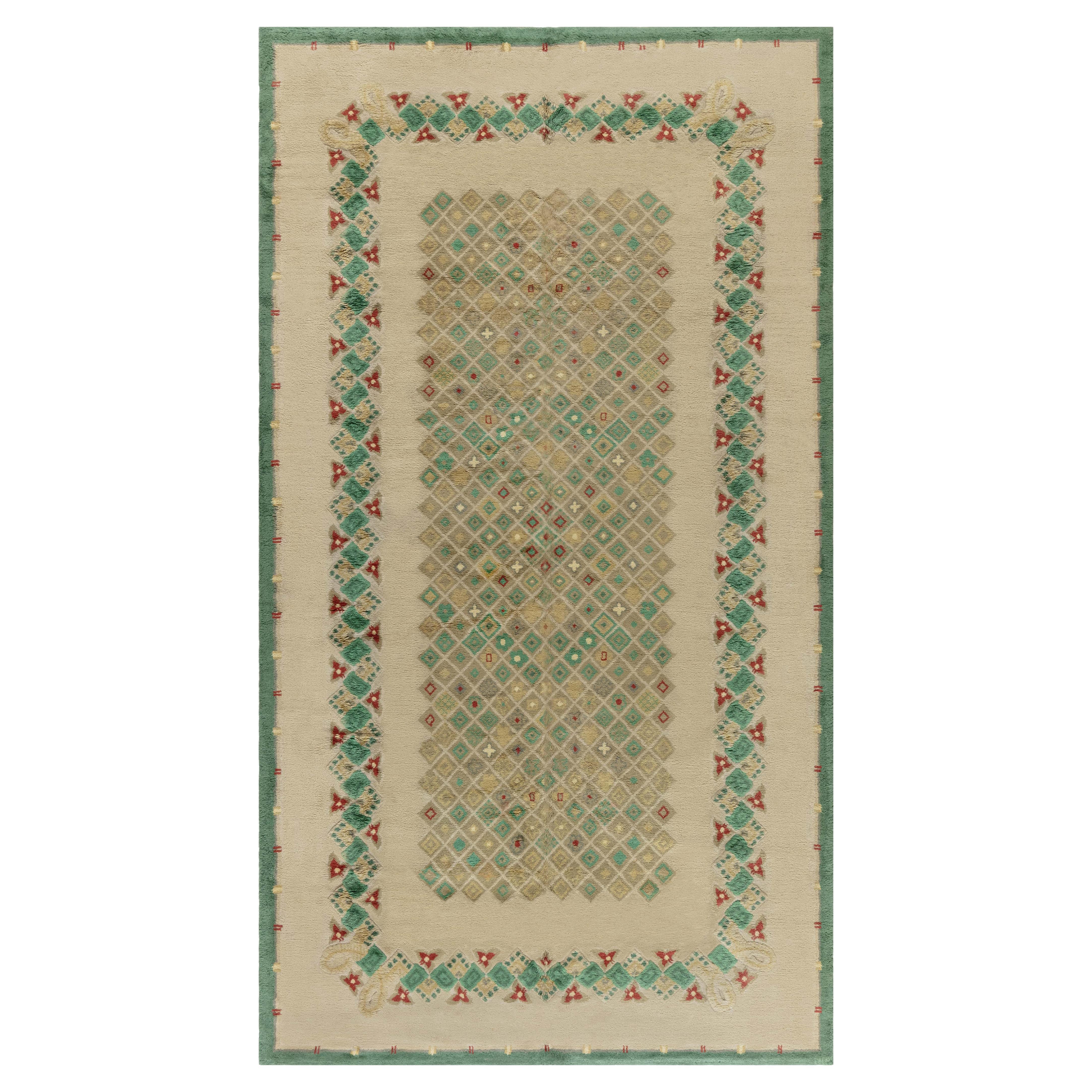 Vintage French Art Deco Rug by Paule Leleu at Doris Leslie Blau For Sale