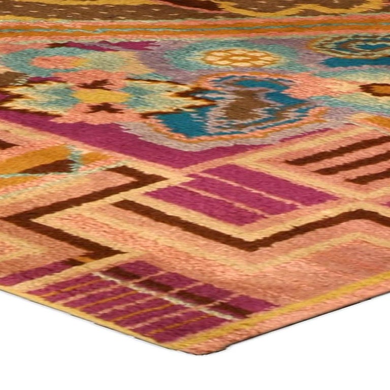 Vintage French Art Deco Rug For Sale at 1stdibs