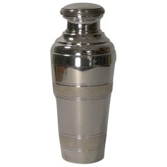 Vintage French Art Deco Silver Plated Cocktail Shaker, Apollo, circa 1930