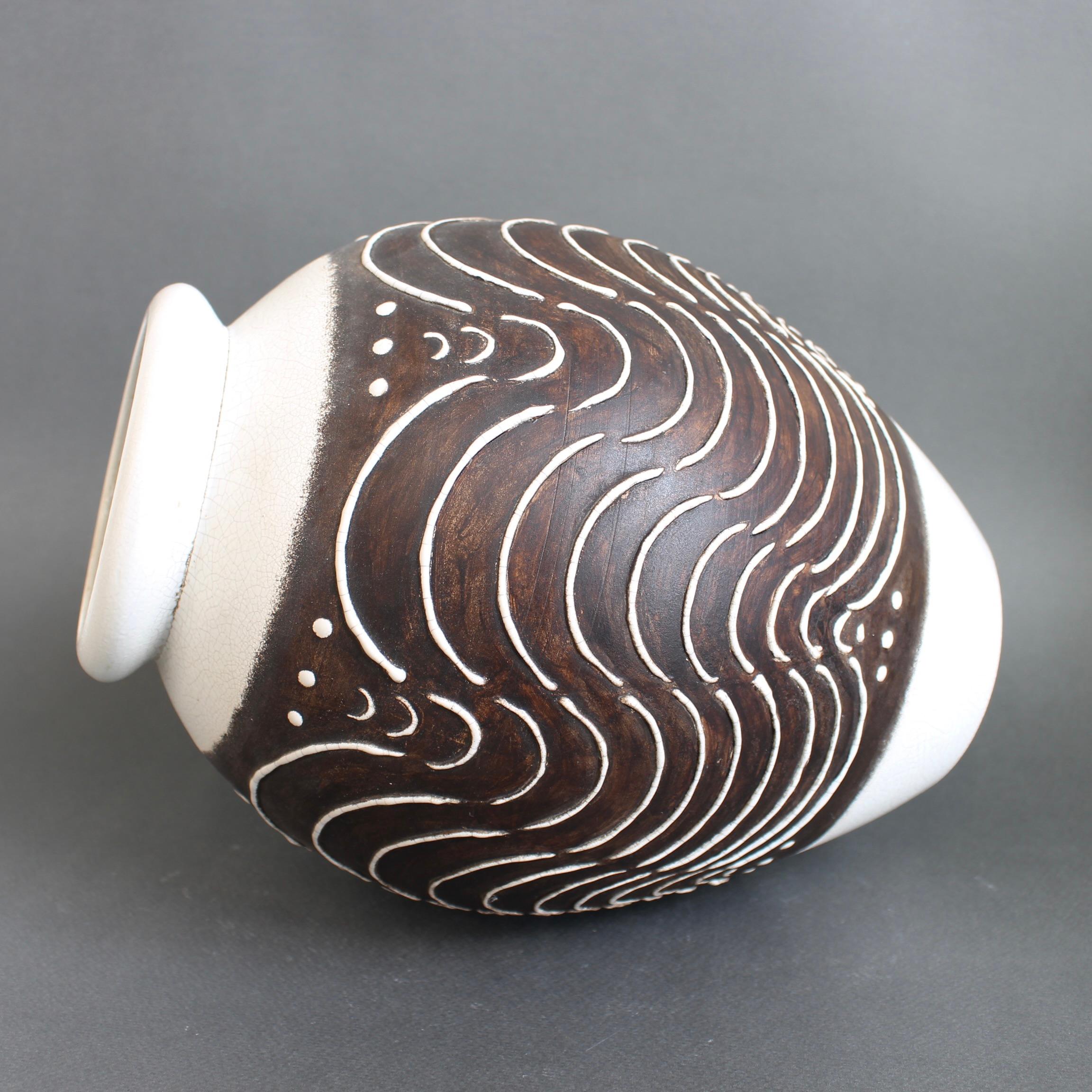 Französische Vase im Art-déco-Stil (ca. 1930er-1950er Jahre) im Angebot 4