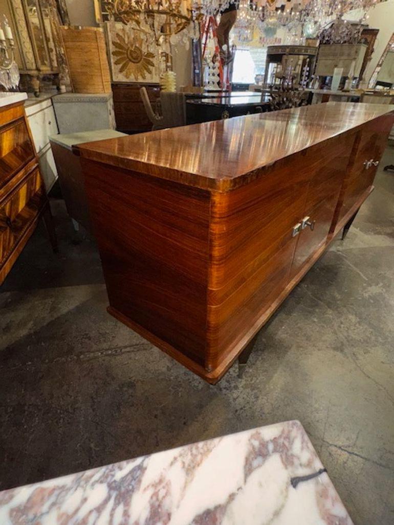 Buffet vintage en noyer de style Art Deco français en vente 3