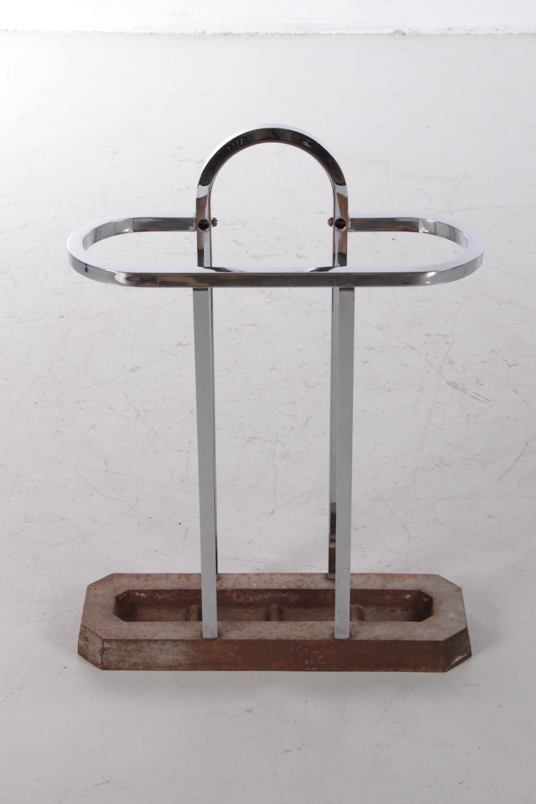Vintage French Art Deco Umbrella and Walking Stick Holder, 1930 In Good Condition In Oostrum-Venray, NL