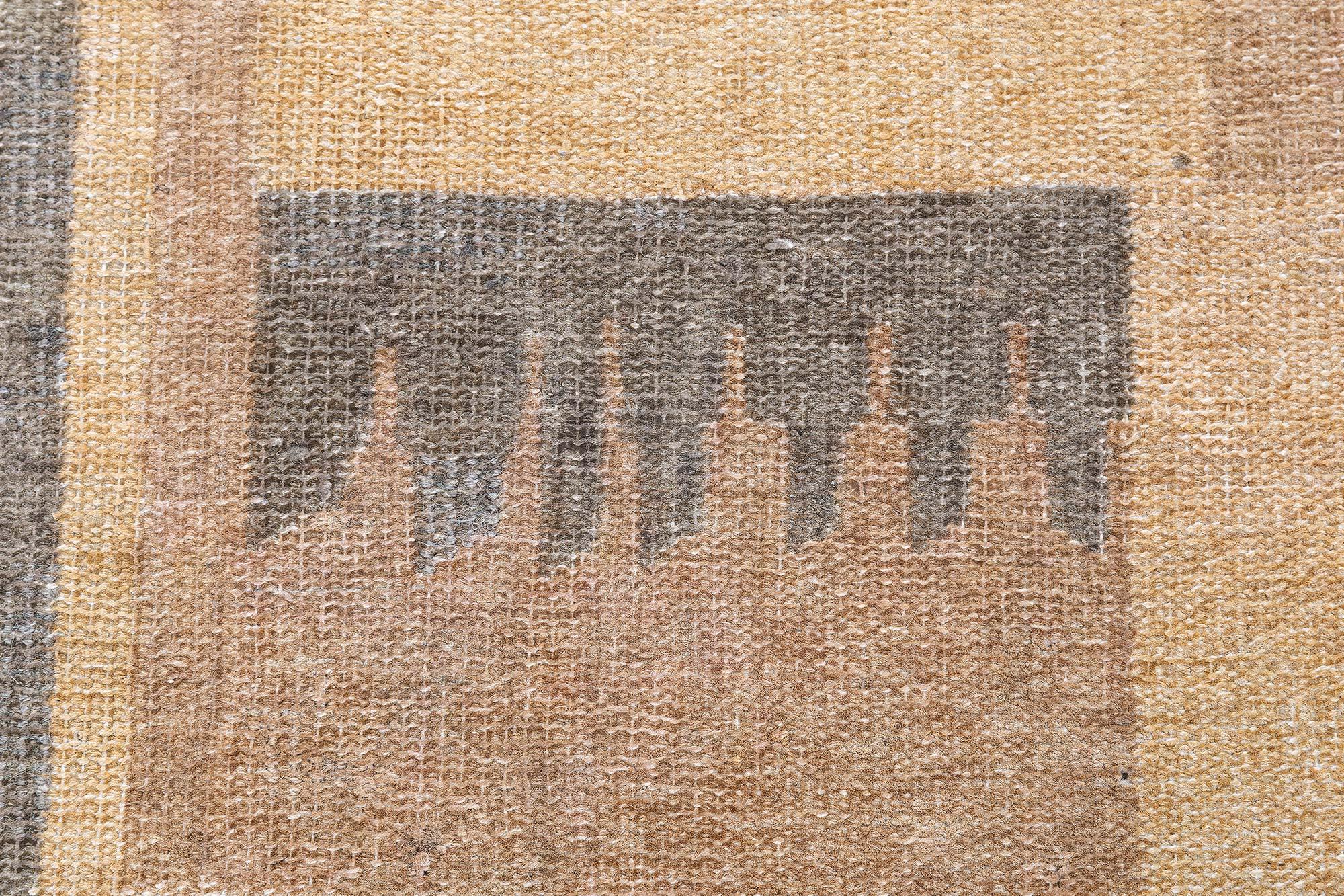 Vintage French Art Deco Wool Rug Doris Leslie Blau In Good Condition For Sale In New York, NY