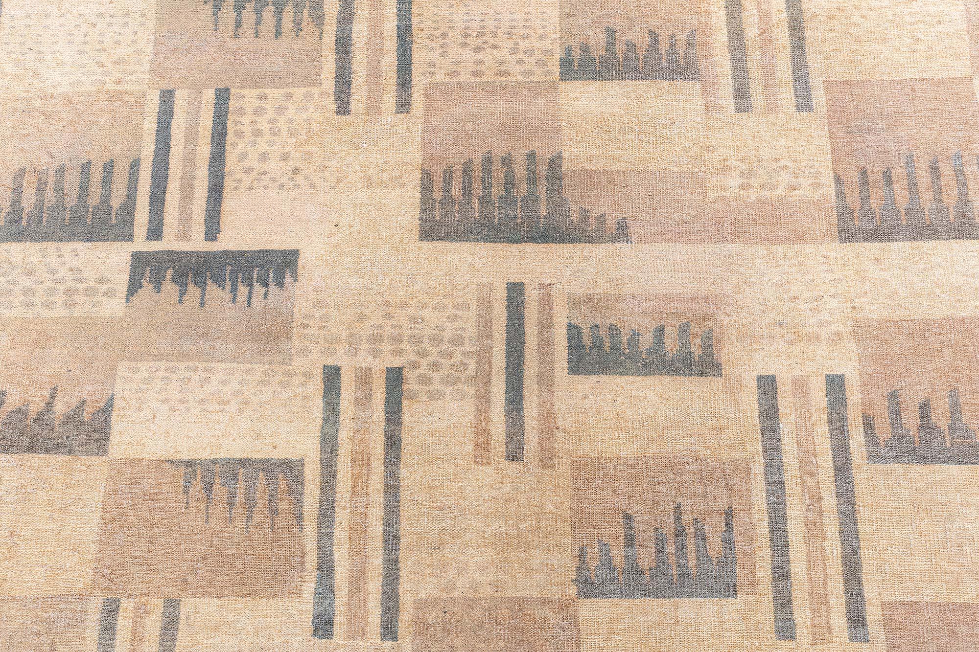 Vintage French Art Deco Wool Rug Doris Leslie Blau For Sale 2