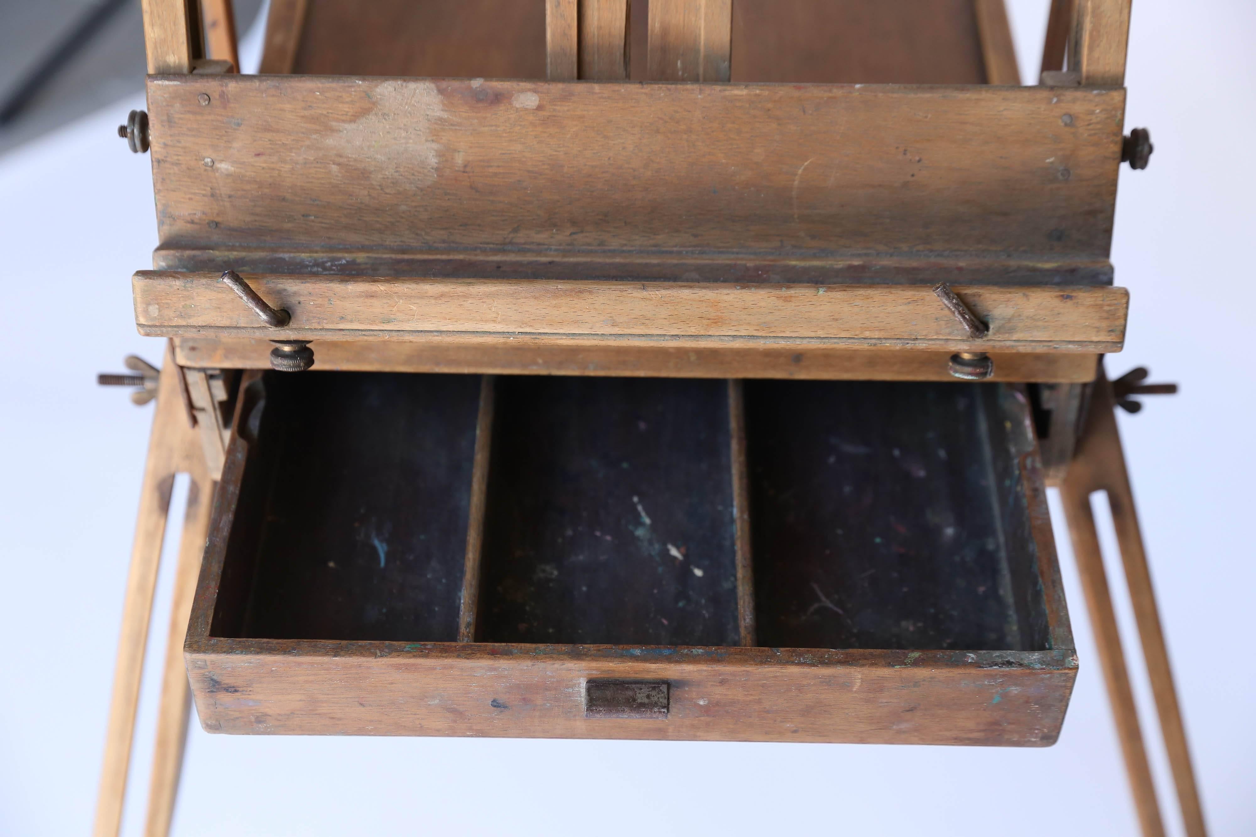 Vintage French Artist Easel 3