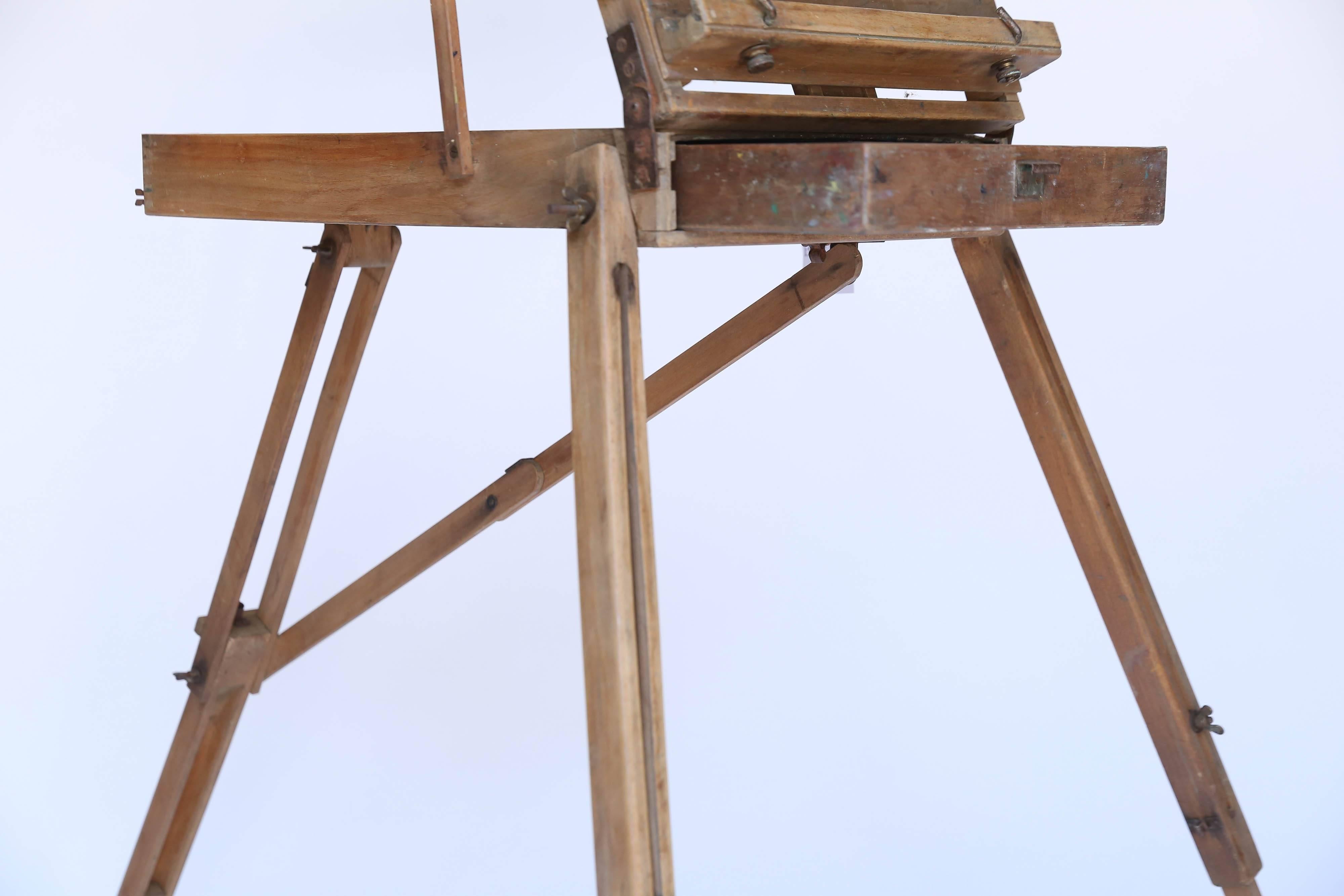20th Century Vintage French Artist Easel