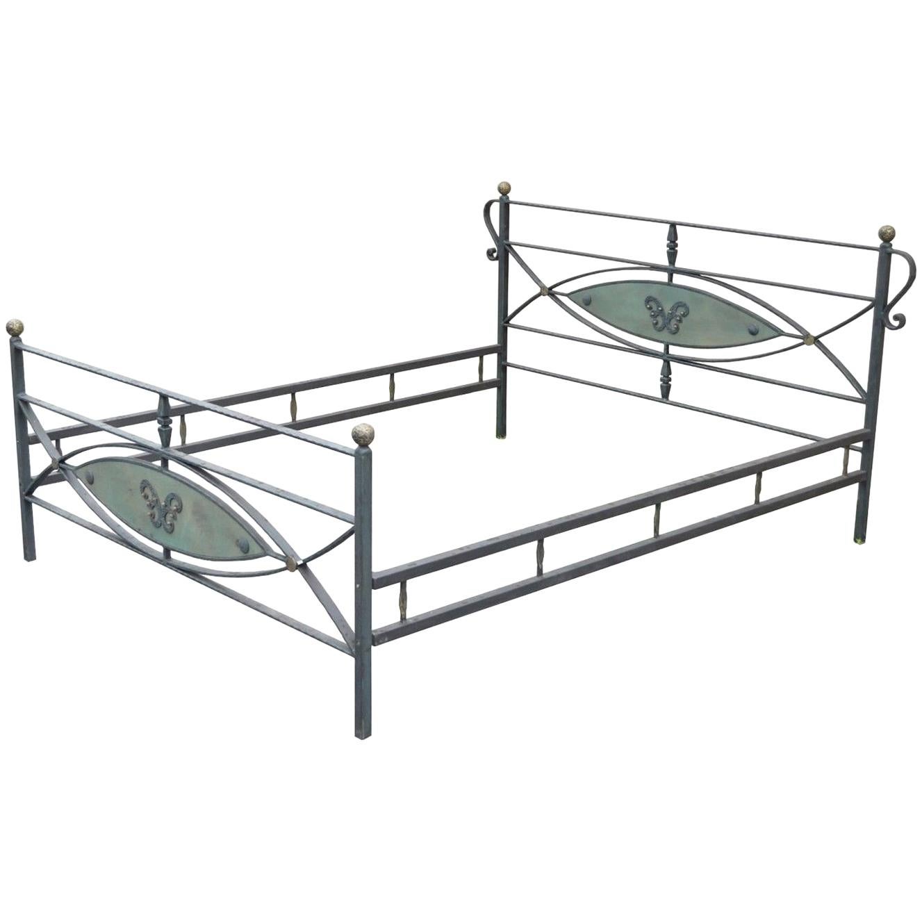 Vintage French Arts and Crafts Art Nouveau Style Iron Olympic