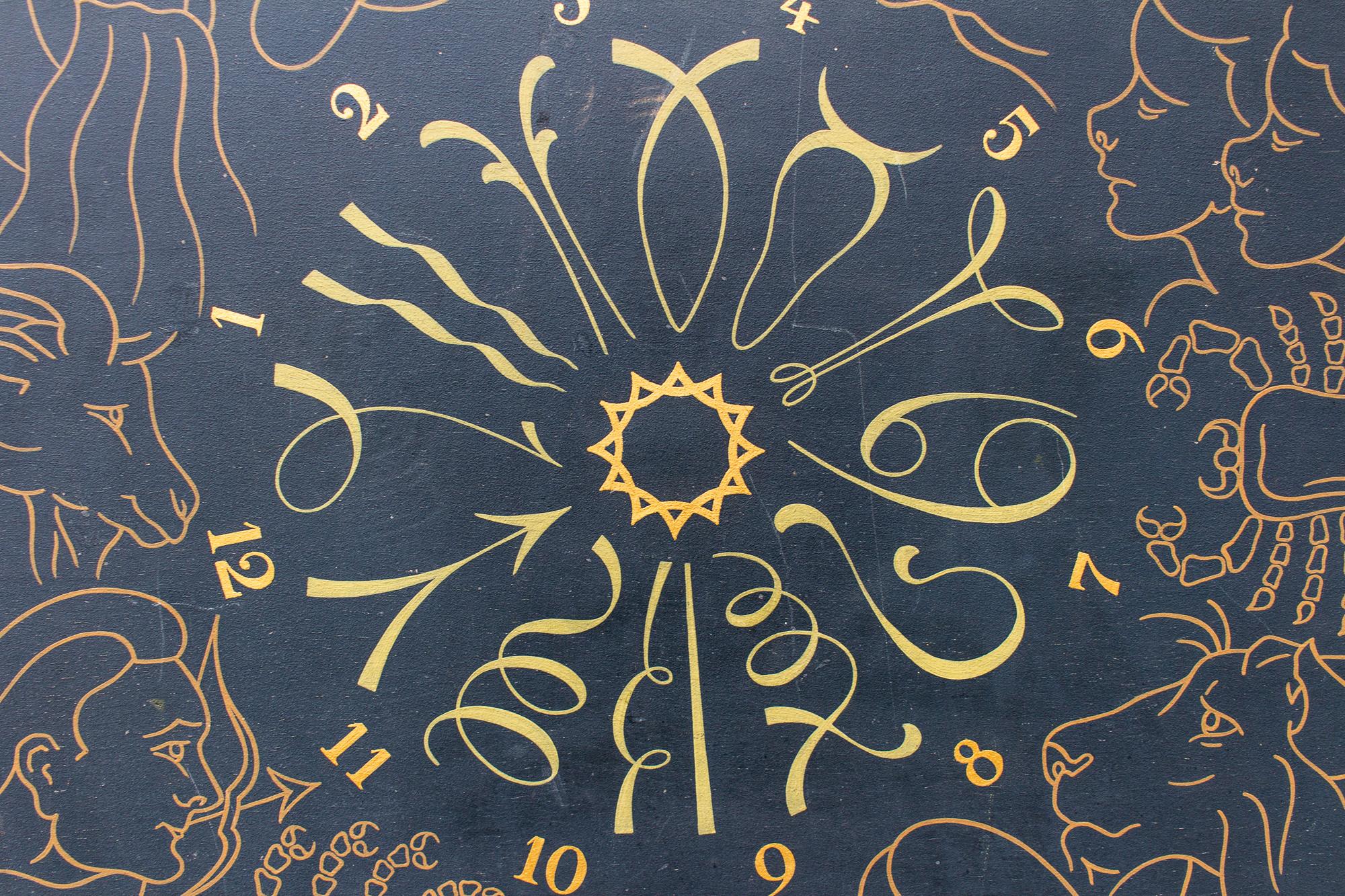Vintage French Astrological Art Panel 3