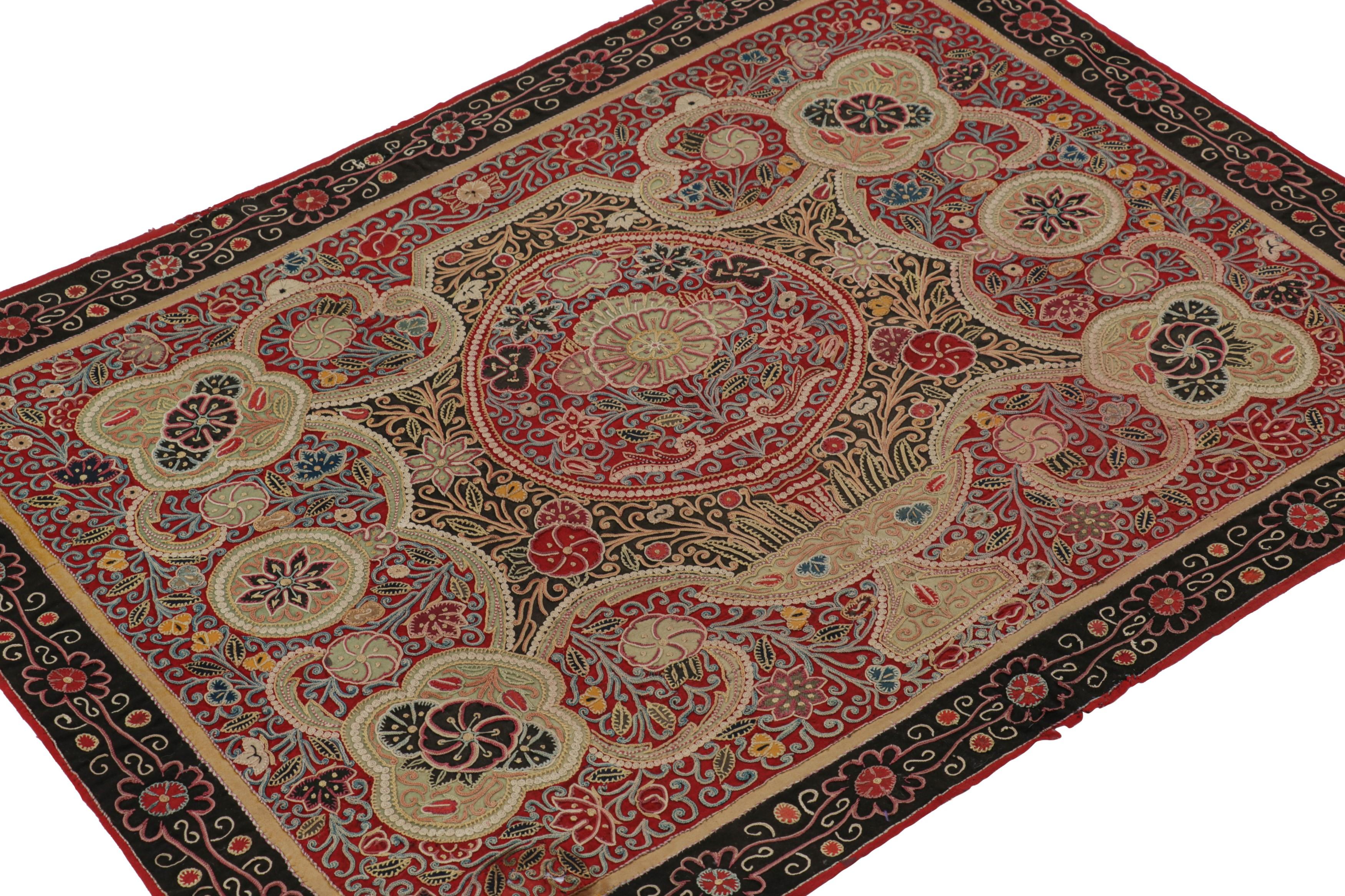Tappeto Aubusson francese vintage in beige con medaglioni geometrici - Rug & Kilim In condizioni buone in vendita a Long Island City, NY