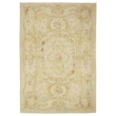 Tappeto Aubusson francese d'epoca in stile rococò romantico