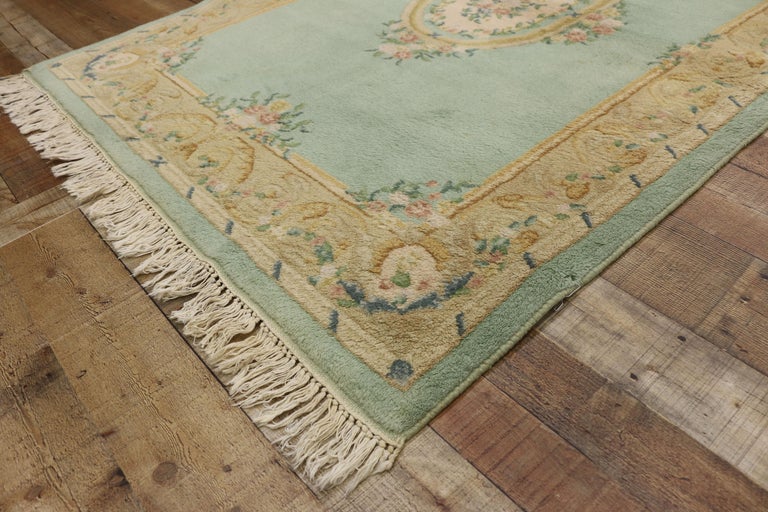 Vintage French Aubusson Style Rug with French Rococo Georgian Style at ...