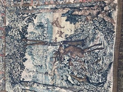 Bobyrug’s Vintage hand printed French Aubusson Style Tapestry