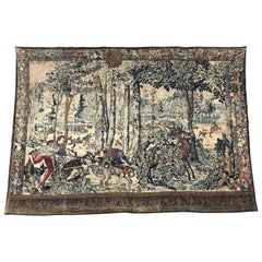Vintage French Aubusson Style Tapestry