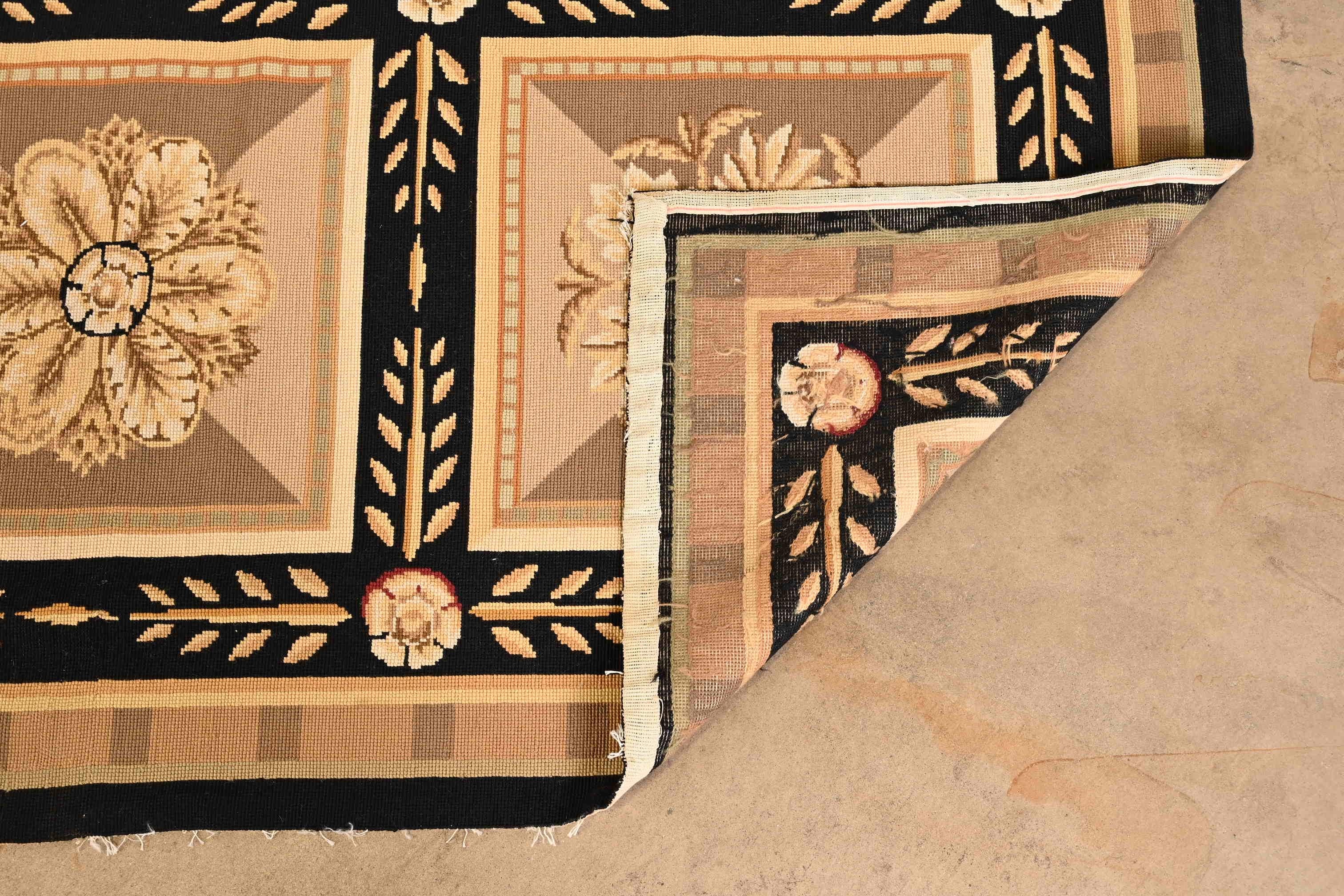 Vintage French Aubusson Wool Tapestry 4