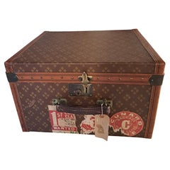 Vintage Französisch Aux Etats Unis Reisekoffer