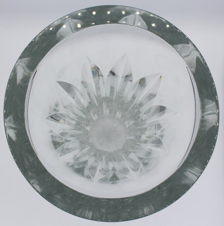 Vintage French Baccarat Vase in Pauline Pattern at 1stDibs