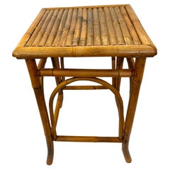 Vintage Französisch Bambus Beistelltisch