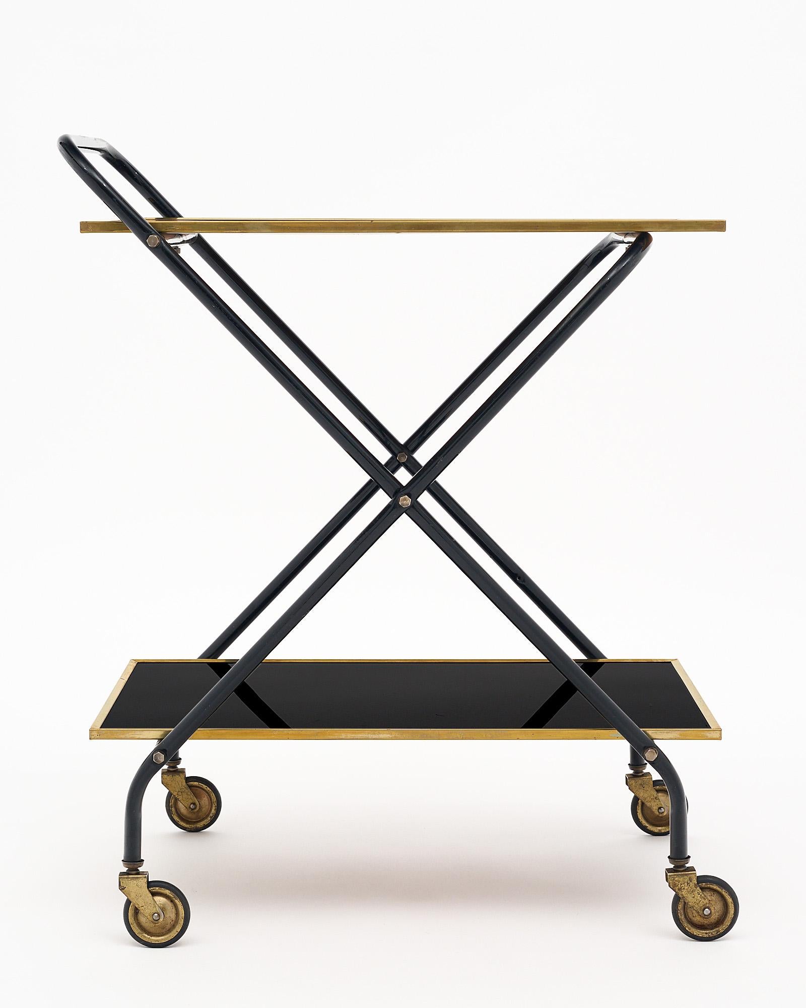 Mid-20th Century Vintage French Bar Cart For Sale