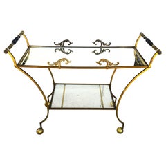 Vintage French Bar Serving Cart