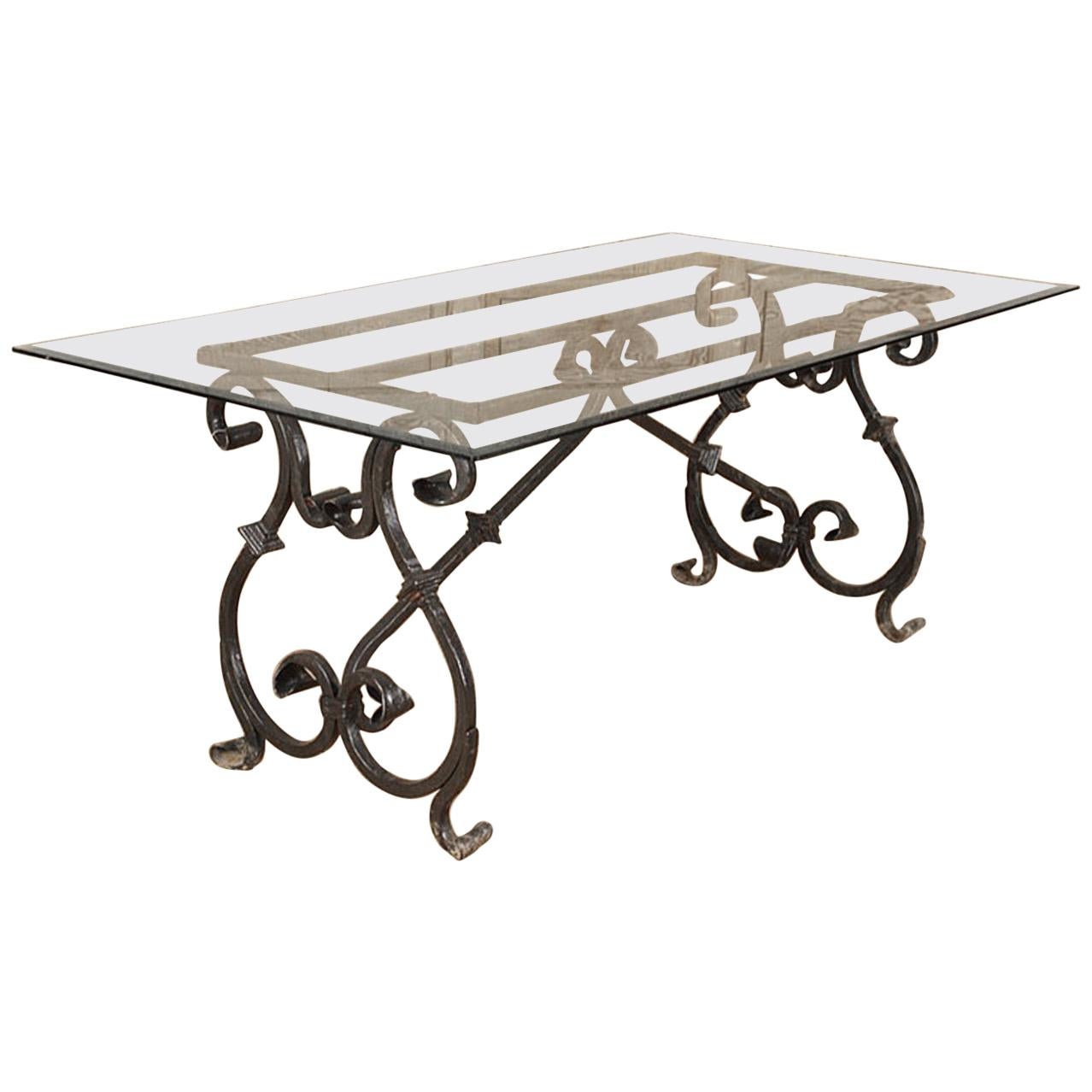 Vintage French Baroque Style Indoor or Outdoor Dining Table