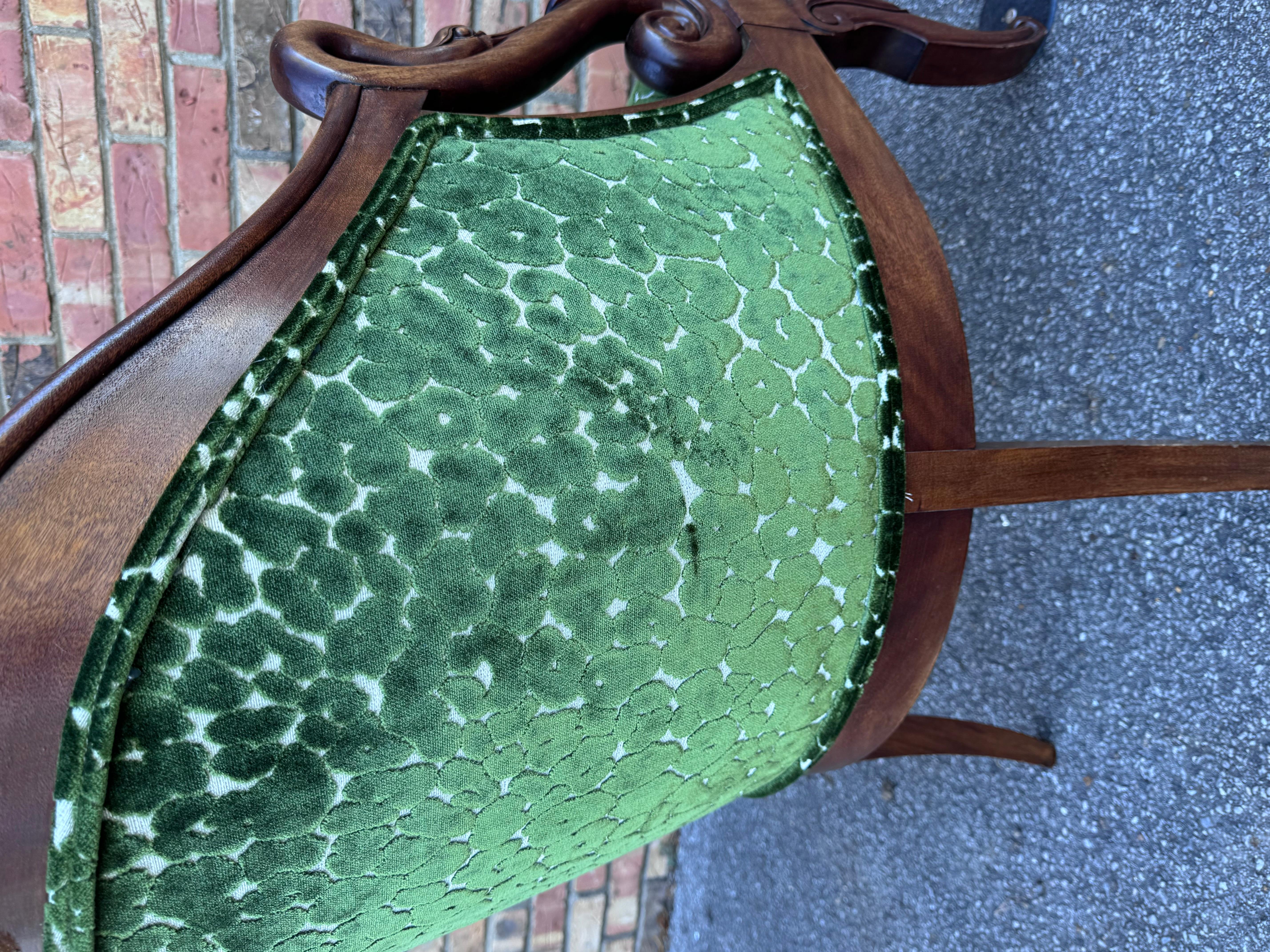 Early 20th Century Vintage French Barrel Back Chair