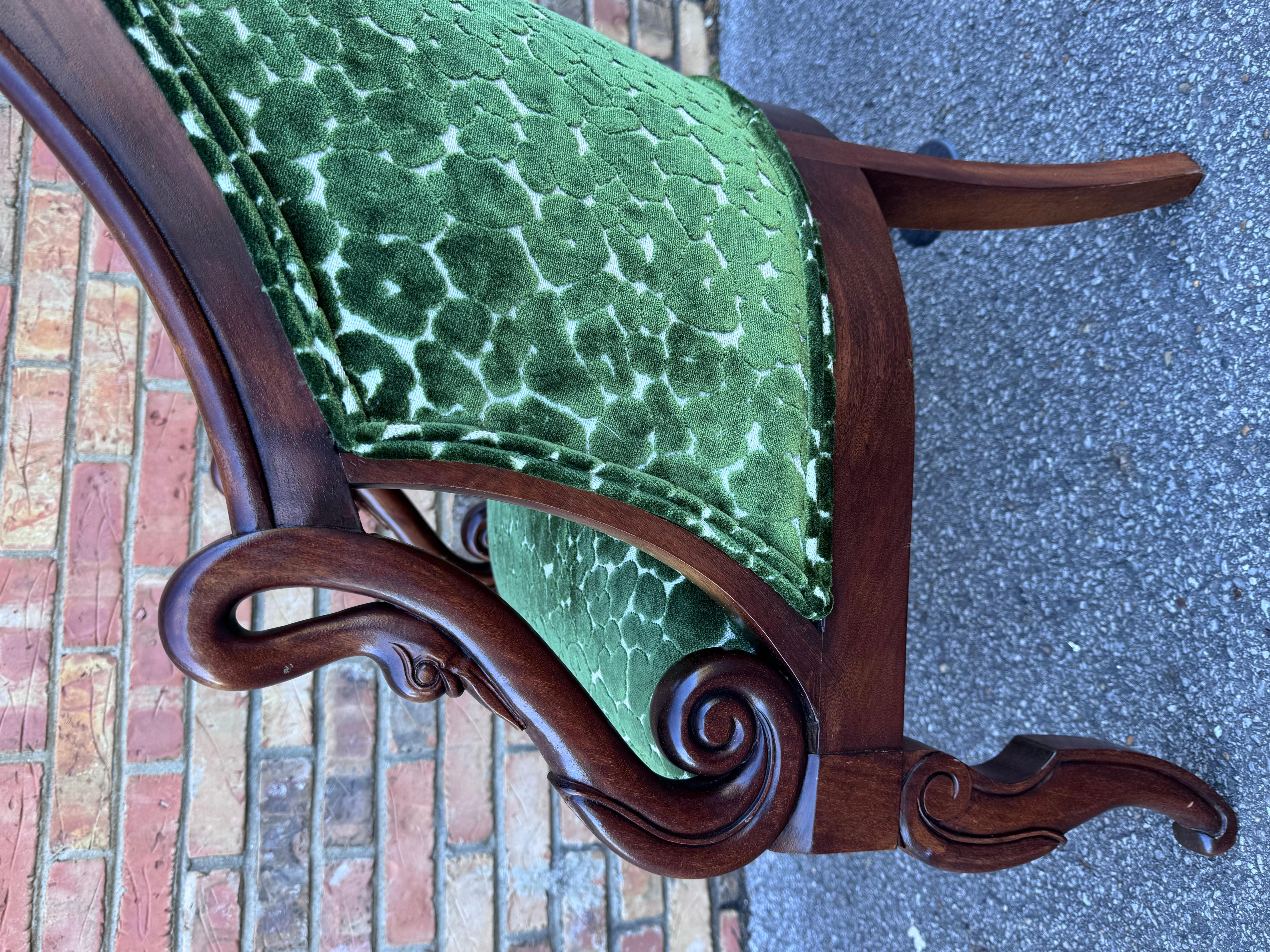 Vintage French Barrel Back Chair 1