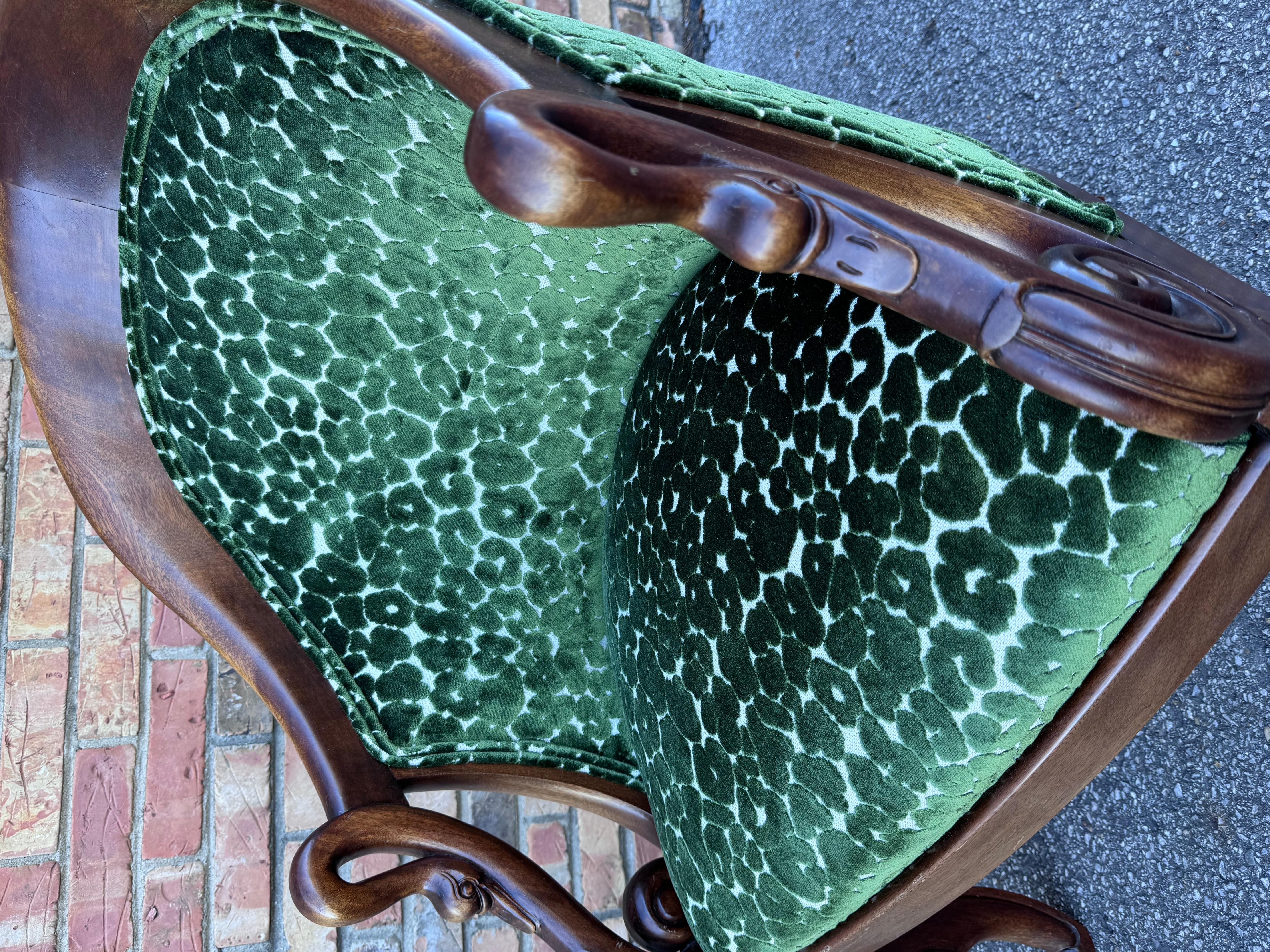Vintage French Barrel Back Chair 2