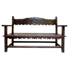Französische Vintage-Bank aus Holz, Vintage, 1920