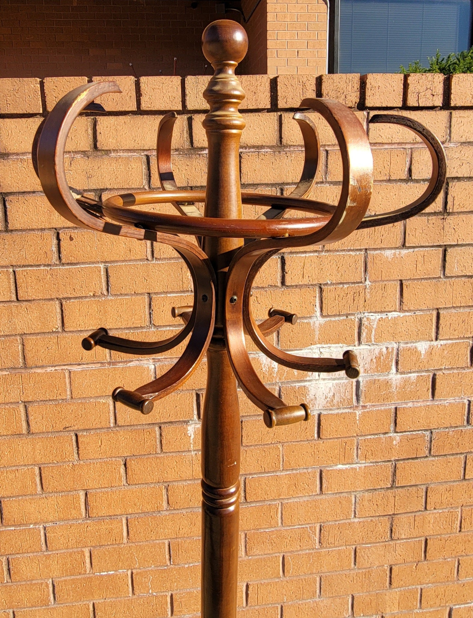 American Vintage French Bentwood Thonet Style Coat Hat Rack or Coat Hall Tree