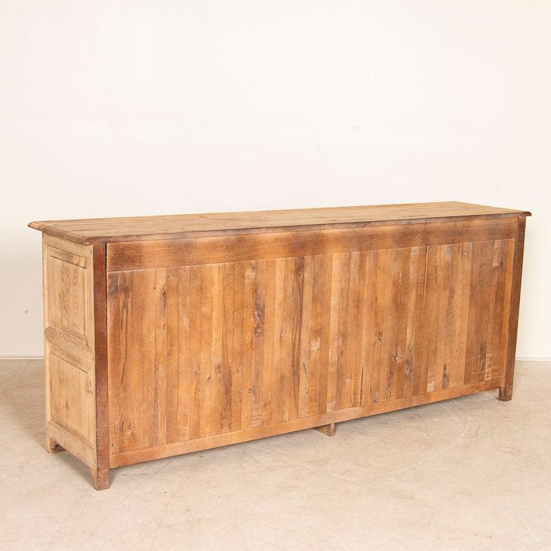 20th Century Vintage French Bleached Oak Sideboard Buffet