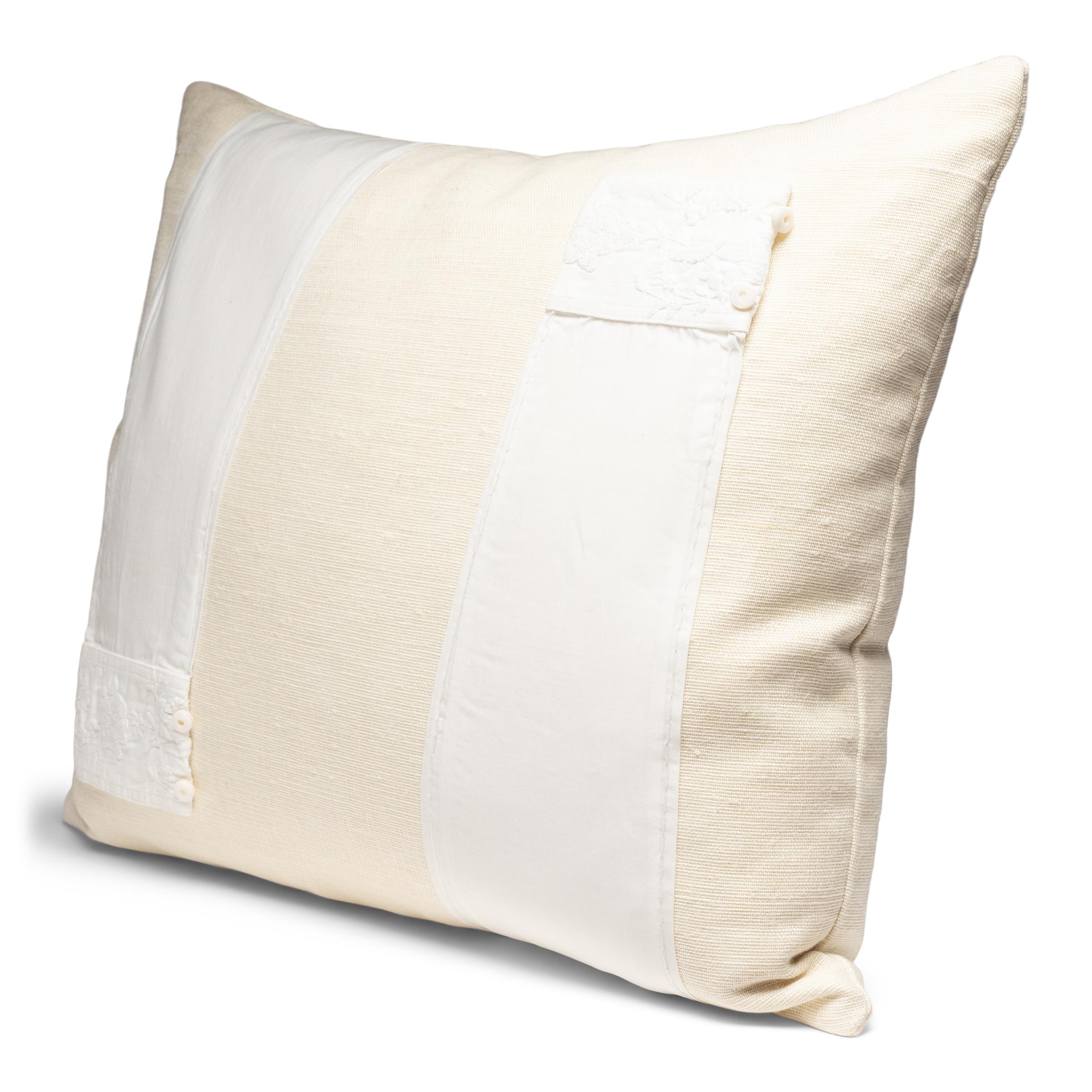 American Vintage French Blouse Sleeves Pillow For Sale