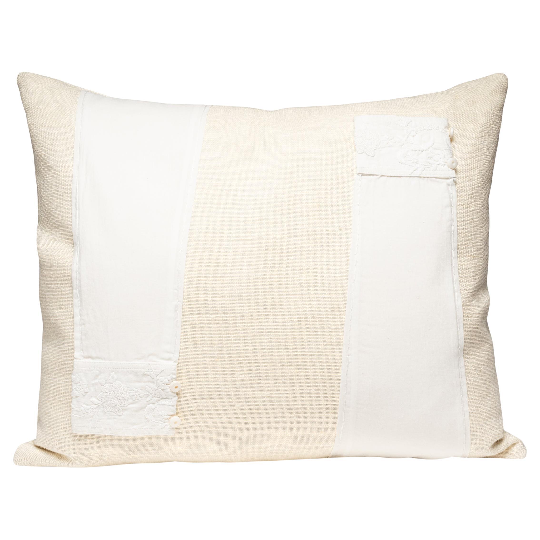 Vintage French Blouse Sleeves Pillow
