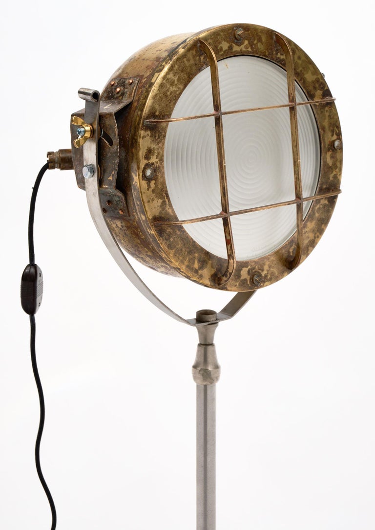 Vintage French Boat Spotlight For Sale at 1stDibs