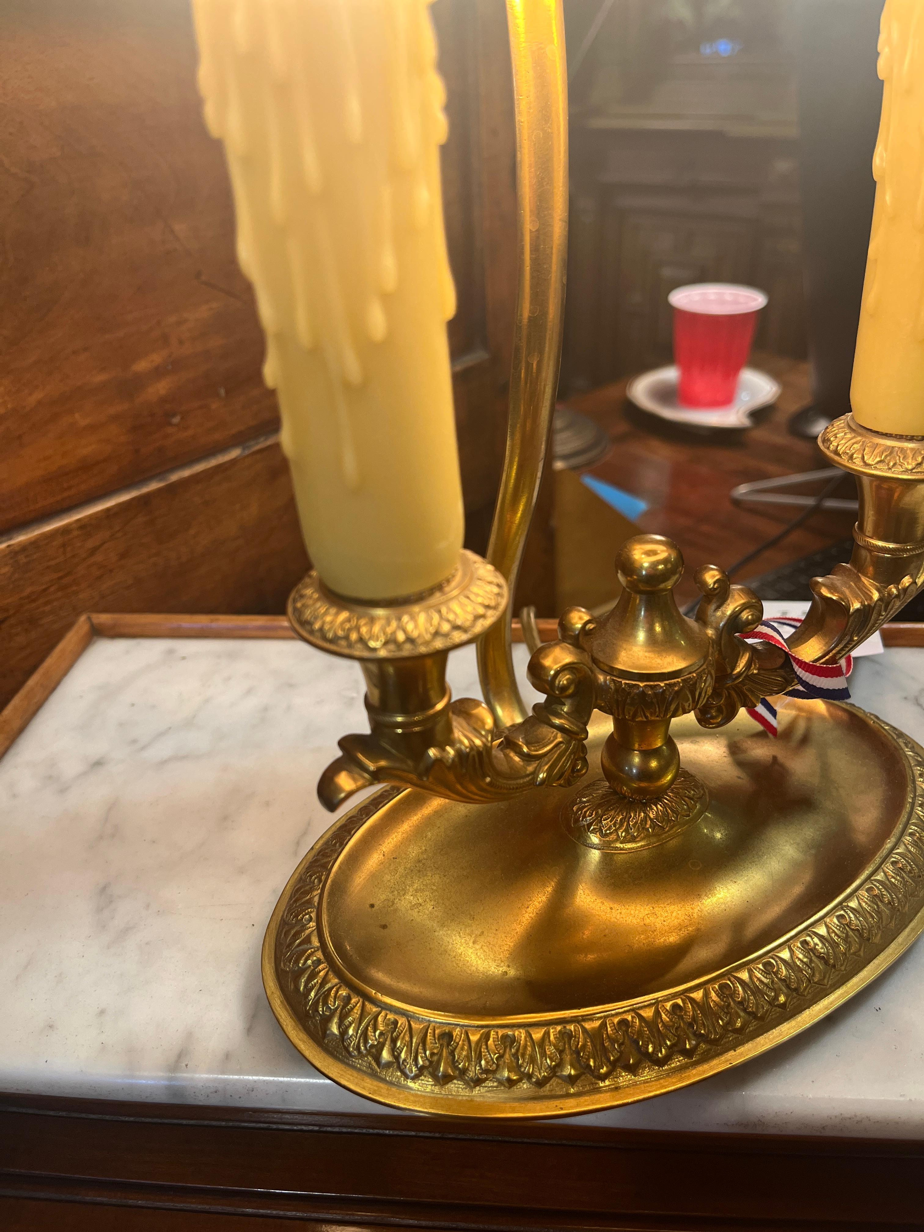 Louis XVI Vintage French Bouillotte Lamp For Sale