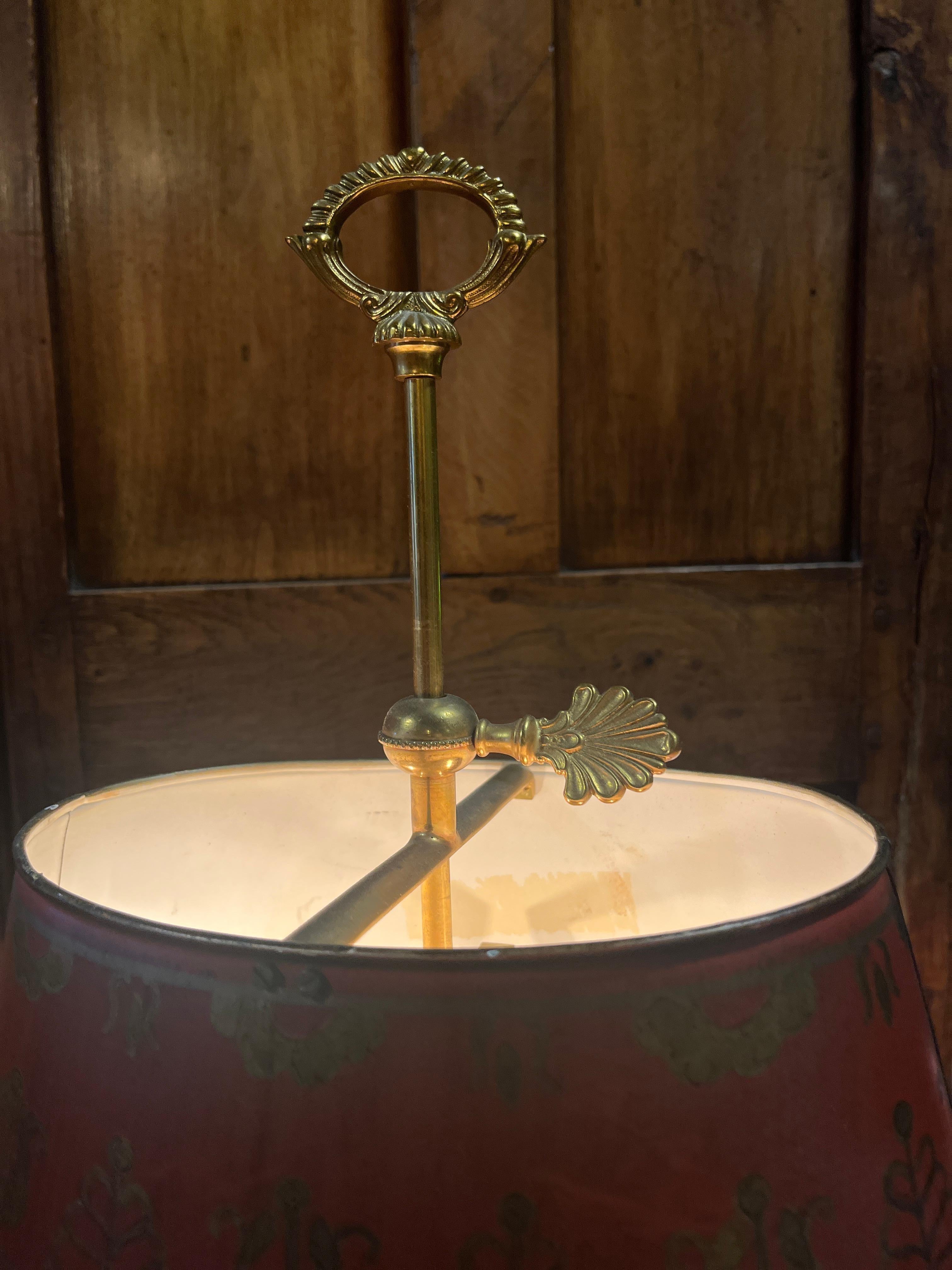 Vintage French Bouillotte Lamp In Good Condition For Sale In Scottsdale, AZ