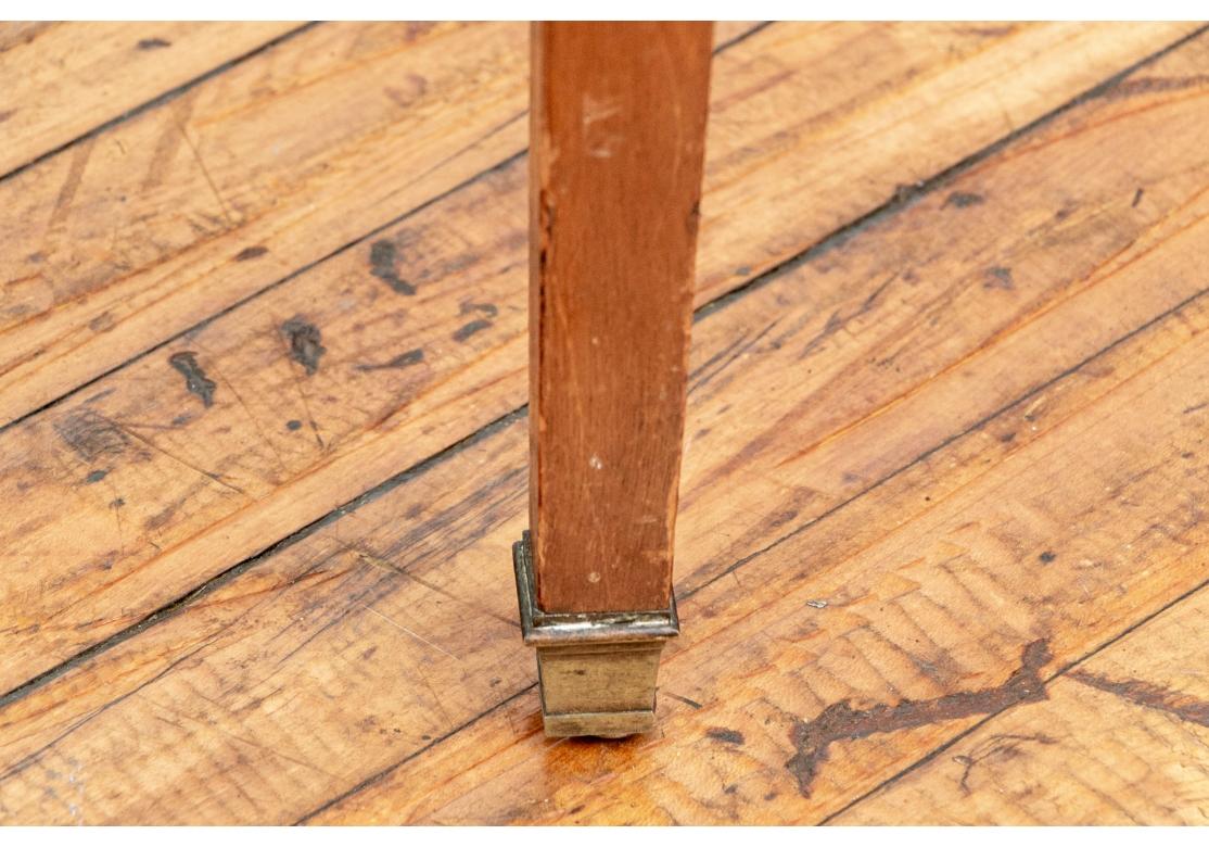 Table bouillotte française vintage avec plateau en marbre inséré à restaurer en vente 1