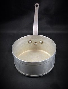 Vintage Französisch Bourgeat Kochtopf "Série Collectivité" Aluminium 18" - 2Y67