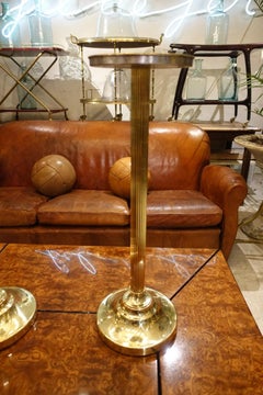 Vintage French Brass Champagne Cooler Stands