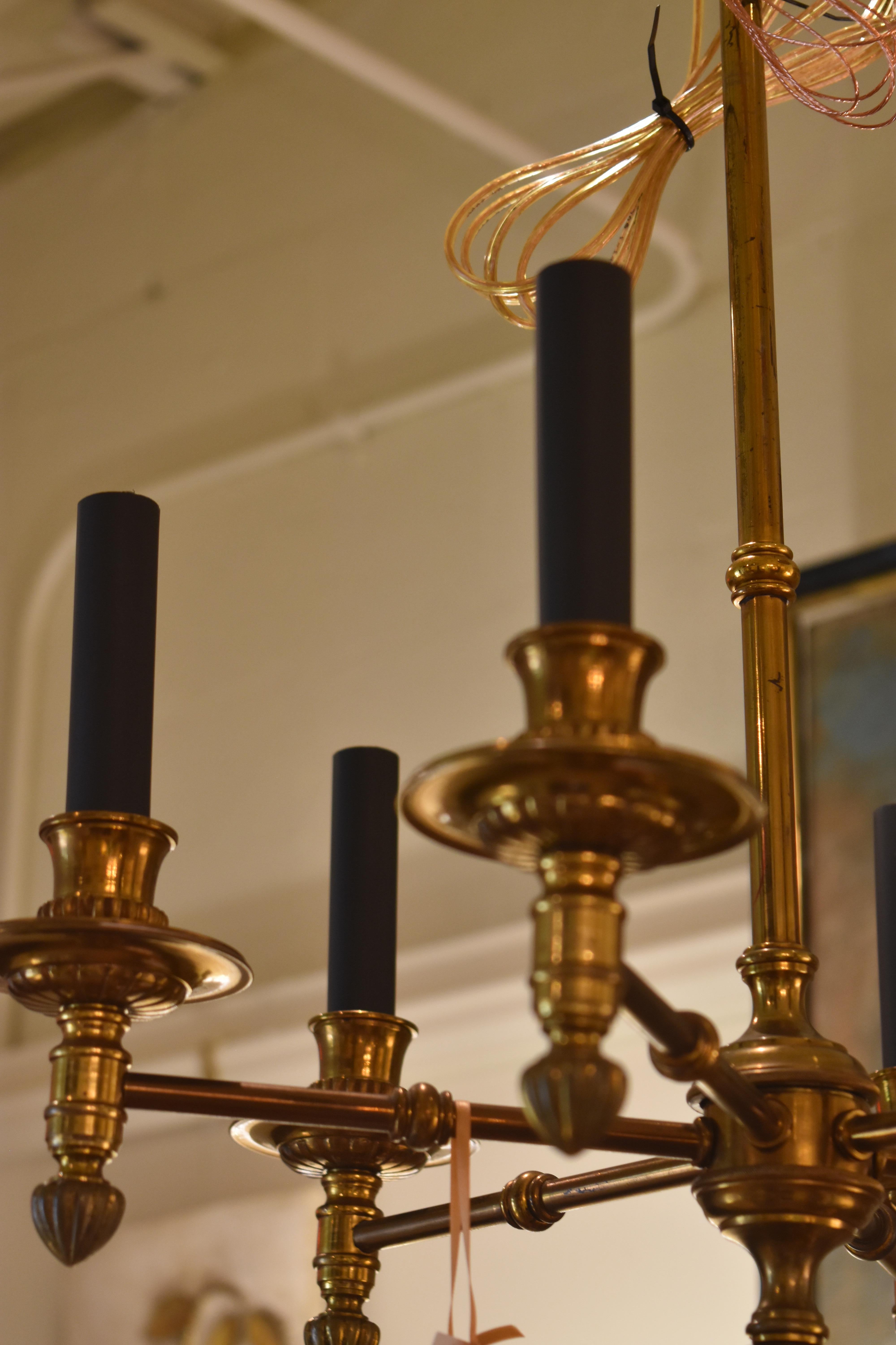 black candle chandelier