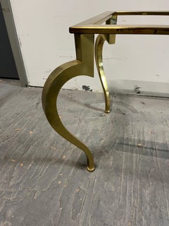 Vintage French Brass Coffee Table Base in the Manner of Maison Ramsay