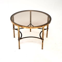 Vintage French Brass Coffee Table