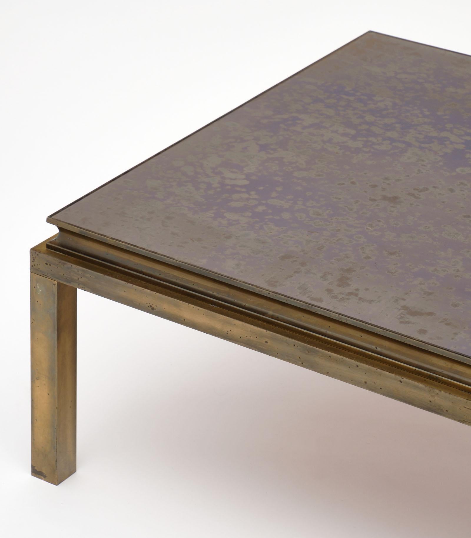Vintage French Brass Coffee Table 4